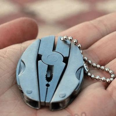 Мини многофункциональные складные плоскогубцы для использования на открытом воздухе