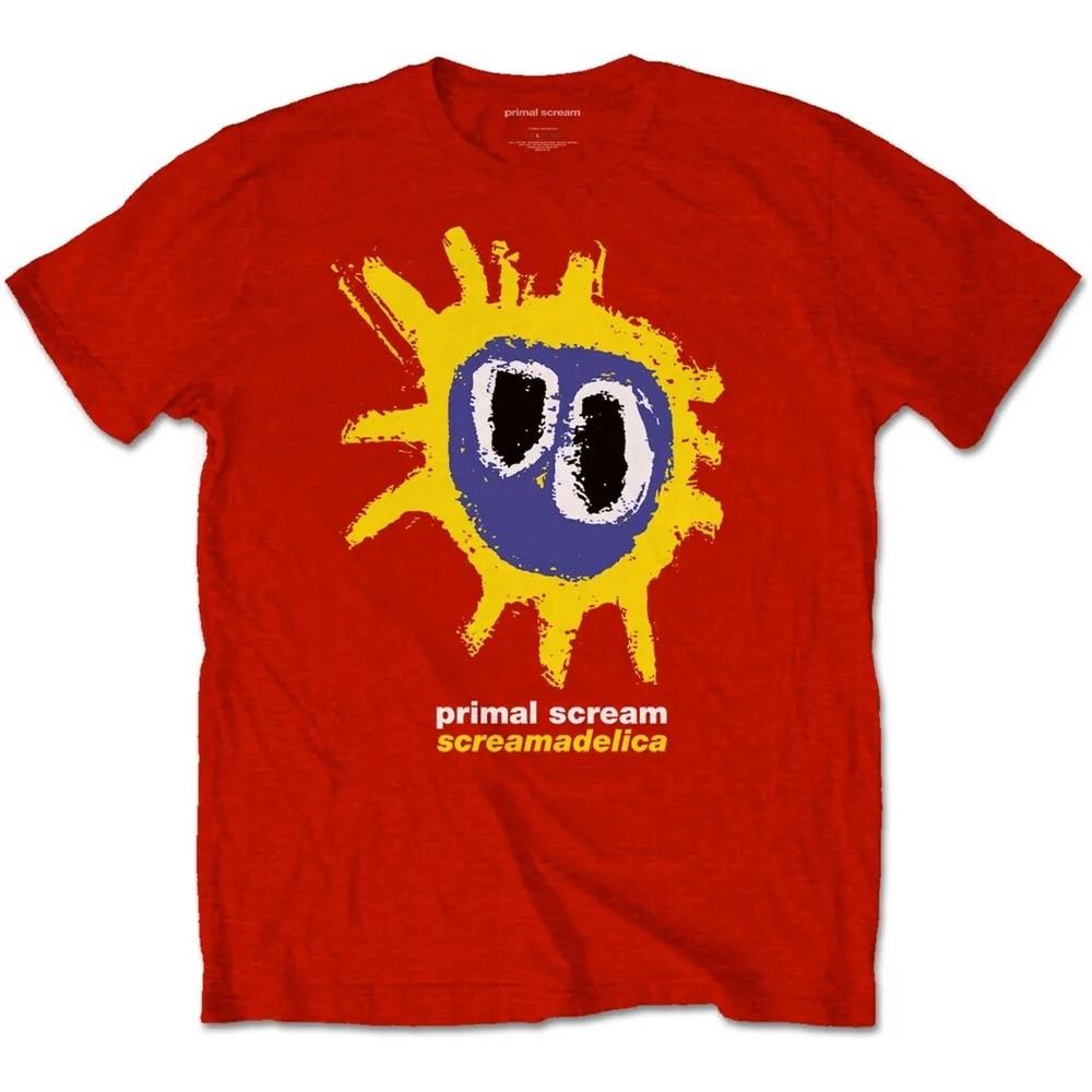 Футболка Primal Scream Screamadelica Band Официальная Красная Новая