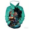Hot Sale Trend Hip-Hop Hooded Sweatshirt Kids Adults Dragon Ball Battle Suit 3D Print Hoodie Sports Sweatshirt Top Clothing