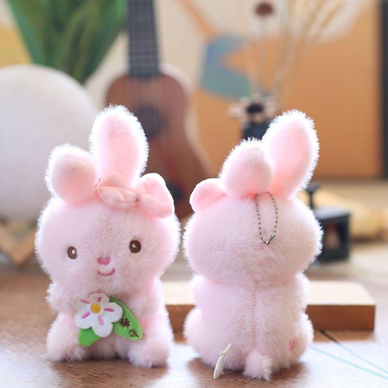 Plush Bunny Keychain With Pp Cotton Filling For Kids And Collectors