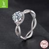 D Color 1 Carat Mozzarella Diamond Ring Wedding Ring, Timeless Elegance S925 Sterling Silver Engagement Ring