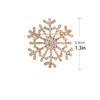 Zircon Creative Snowflake Brooch Zinc Zinc Zinc Alloy  Elegant   Decoration