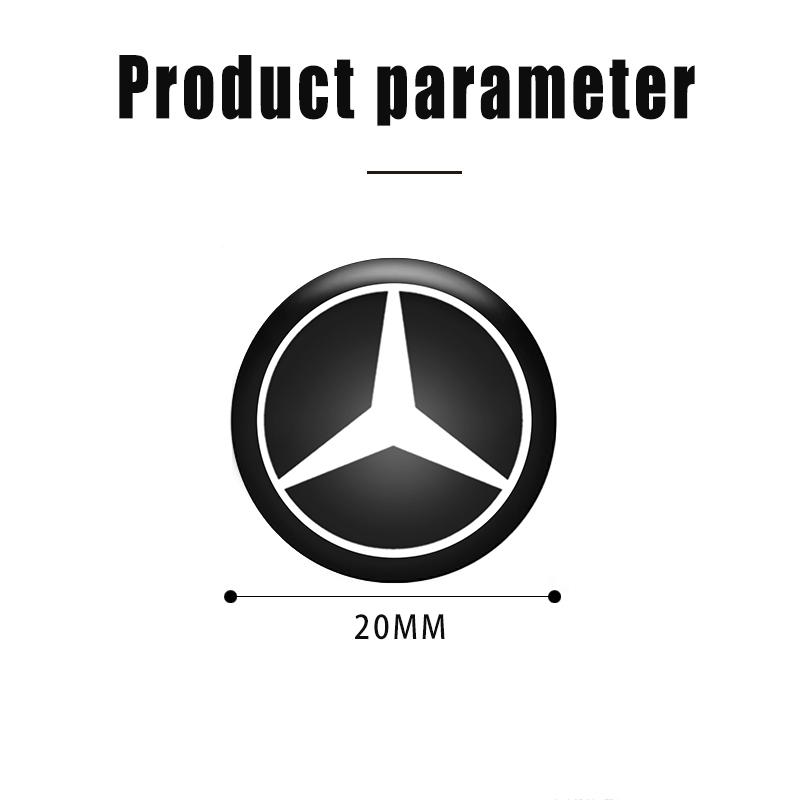 Car Emblem Lock Keyhole Decoration Protector Sticker For Mercedes Benz W166 W212 W213 W246 W176 W205 C180 W167 A B C E Class GLE WR5