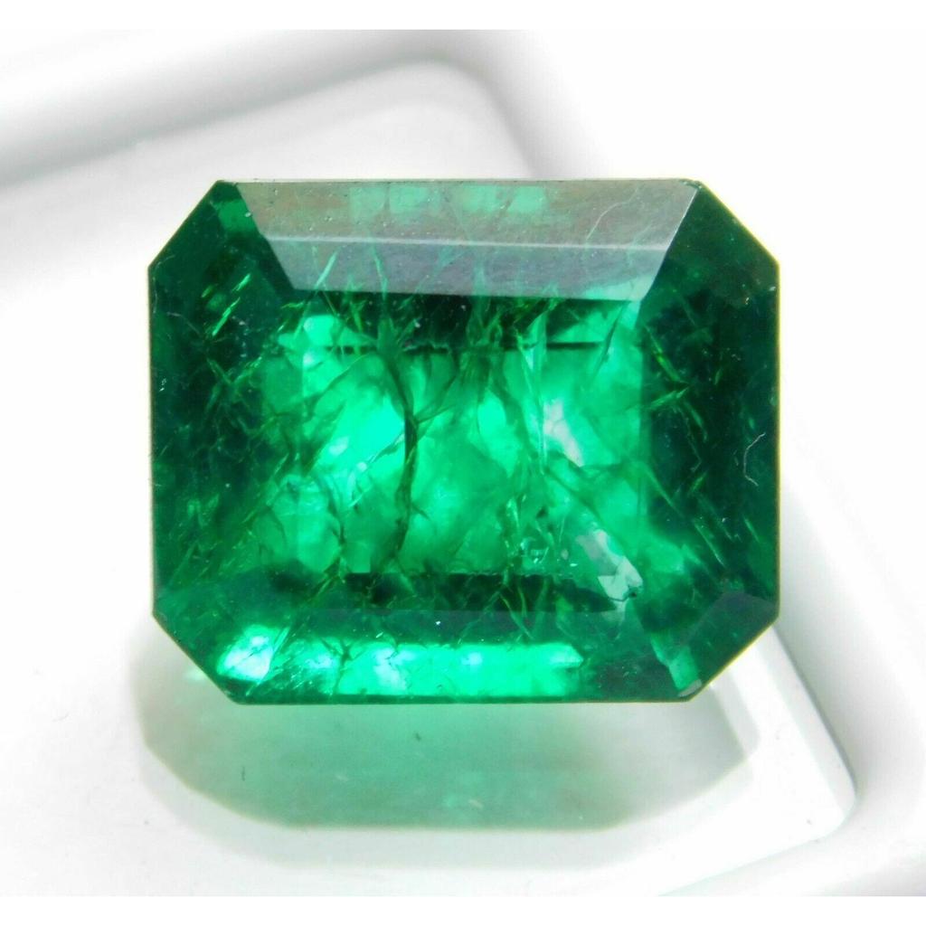 Natural Green Emerald Loose Gemstone 6 ct Emerald Shape for Jewelry Making and Gem Collections