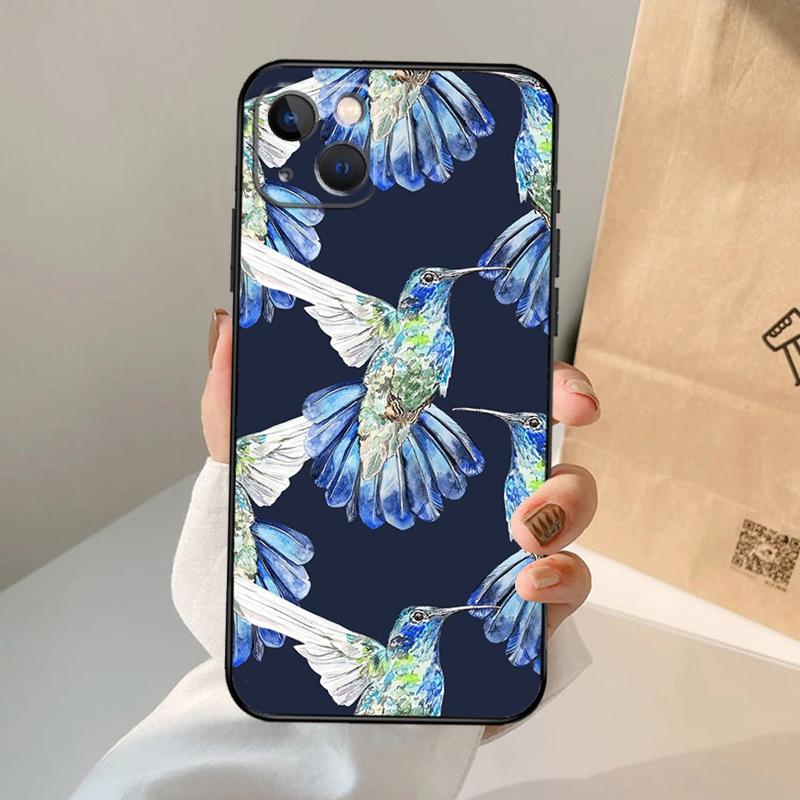 Чехол для телефона с колибри для iPhone 17 Air 16 15 14 13 12 11 Pro Max 12 13 mini 15 16 Plus 16e Чехол Coque