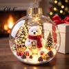 Christmas Party Supplies Favors Glowing Ball Ornaments, 3D LED Lighted Acrylic Hanging Light-up Holiday Keepsakes Balls for Tree Mantel Window,