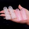 1PCS Crystal Wolf Tooth Double-Finger Together Finger Cover for Adult Couples Sexual Women Clitoral Vaginal Stimulation Sex Toys