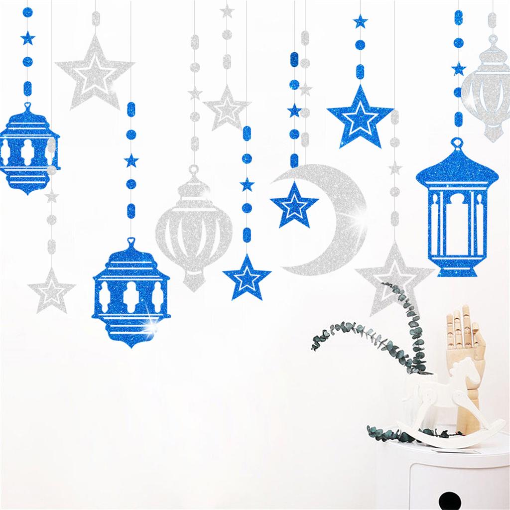 Украшение Рамадана Луна Звезда Подвесной кулон EID Mubarak Декор для дома Рамадан Карим Ислам Мусульманская вечеринка Ид аль-Адха Подарки 2024