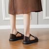 Good-looking French retro woven belt casual flat sandals women's summer new open-toe one-word belt Roman shoes