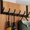 Over The Door Hanger with 6 Hooks, Heavy Duty Over Door Hooks for Bedroom, Back of Door Hooks Storage for Coat Towel Bag
