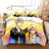 Anime The Ice Guy and His Cool Female Colleague Bedding Set Single Twin Full Queen King Size Bed Set Kid Bedroom Duvetcover Sets
