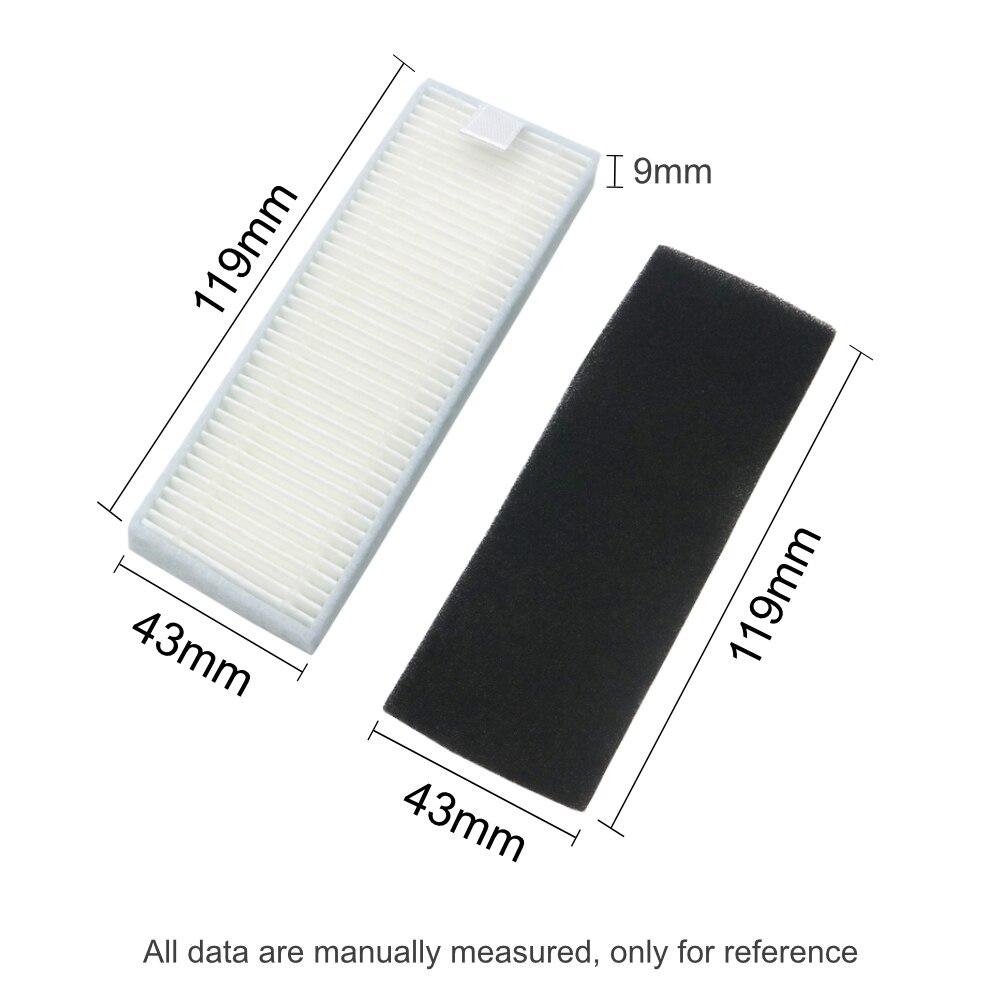 Основная щетка, боковая щетка, швабра, Hepa-фильтр для роботизированного пылесоса Cecotec Conga 1790 Ultra, запасные части