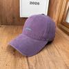 Four Seasons Universal Soft Top Cap Washed Old Cotton Baseball Cap Men's and Women's Outdoor Travel Sunscreen Hat