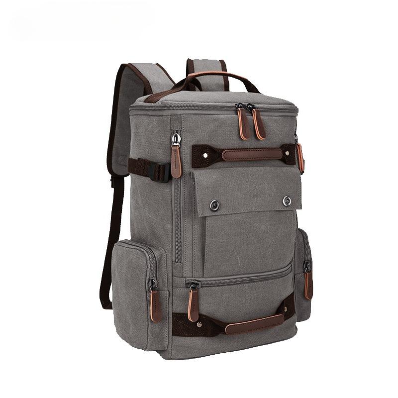 Винтажные износостойкие 16 A промытые холщовые мужские рюкзаки для скалолазания, походов, путешествий, портативные многофункциональные многослойные мужские сумки