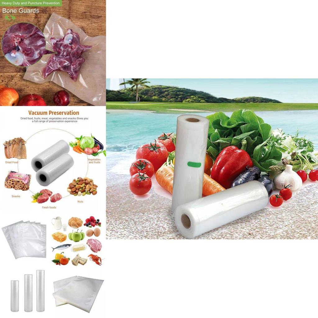 Вакуумные пакеты для хранения продуктов с запайкой для сохранения свежести и сжатия