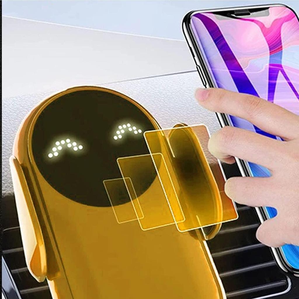 Умный автомобильный беспроводной держатель для телефона с функцией автоматического определения зарядного устройства для сотового телефона Qi 10 Вт Fast