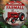 Винтажный металлический жестяной настенный знак с изображением трактора McCormick Farmall, деревенский декор для дома, кухни, сада