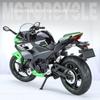 Литая модель мотоцикла Kawasaki Ninja400 1/12 - Звуковые и световые эффекты - Аутентичные детали - Развлечения для детей и любителей мотоциклов
