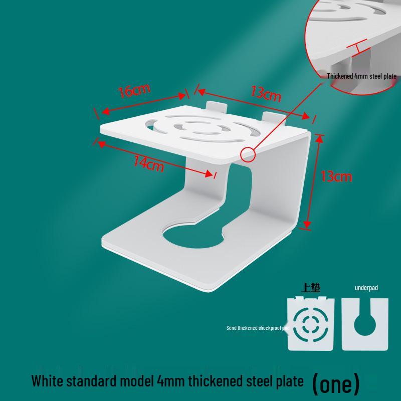 Height-Boosting Desktop Speaker Stand with Thick Steel Plate, Shockproof, Non-Slip Design