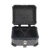 25L Motorcycle Top Case with Security Lock Waterproofing Aluminum Alloy Quick Release Trunk Top Box for Helmet Luggage