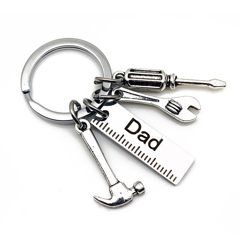 Dad Letters Keychains Creative Keyring Handbag Decor Pendant Father'S Day Gifts