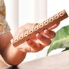 Excellent Food Grade Texturing Reusable Embossed Beech Rolling Pin Clay Tool Bake Accessories Cake Dough Roller