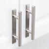 Adhesive Cabinet Handles 5" | No Drilling Stick On Handle for Drawers Doors Wardrobes Windows | 3M Adhesive | 4 Pack Brushed Nickel All Metal Handles