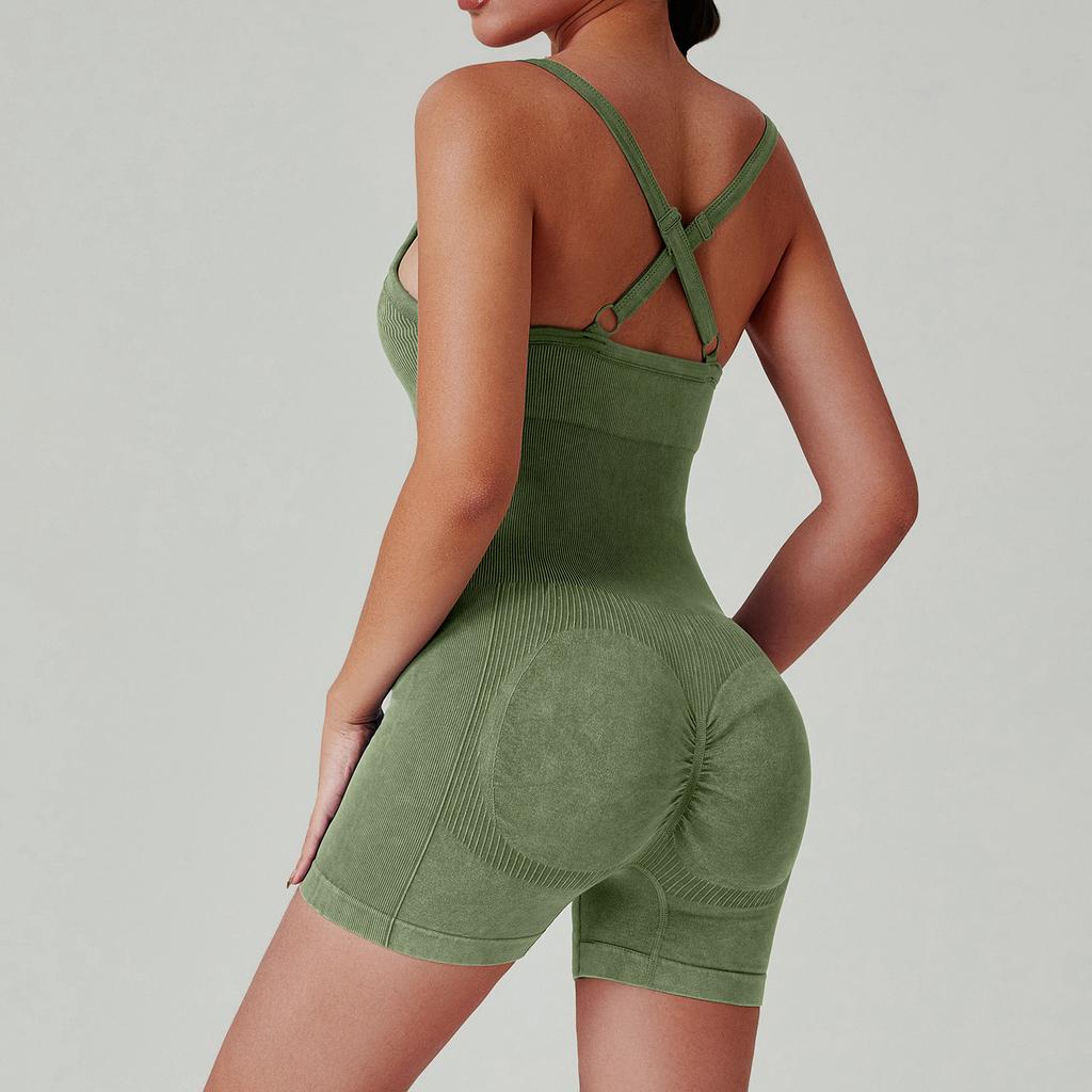 Летняя повседневная верхняя одежда из чистого хлопка для фитнеса, быстросохнущий костюм для занятий йогой, комбинезон