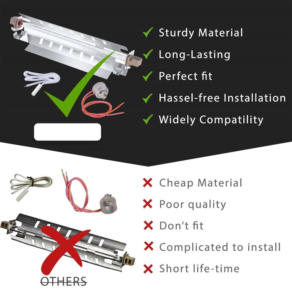 WR51X10055 Refrigerator Defrost Heater Refrigerator Temperature Sensor Defrost Heater WR50X10068 Defrost Thermostat