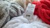 Thick blanket yarn 300g for Chenille blanket for fingering gray 325