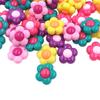 Creative Pendant Acrylic Fashion Jewelry Accessories 10pcs for Bracelet Necklace Making Solid Color Flower Loose Beads