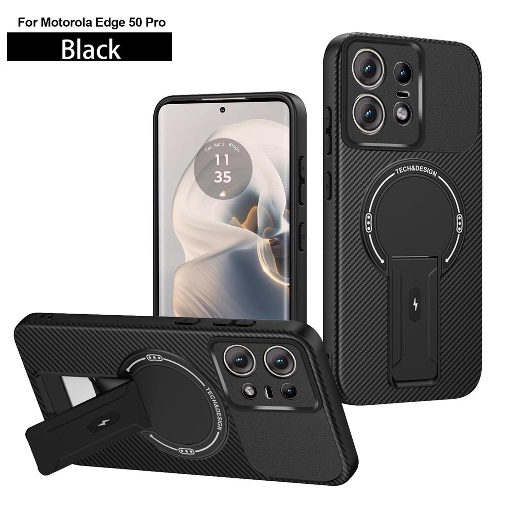 Luxury Magnetic Wireless Charge For Magsafe Case for Motorola Moto Edge 50 Pro Shockproof Armor Bumper Cover For Edge50 Pro