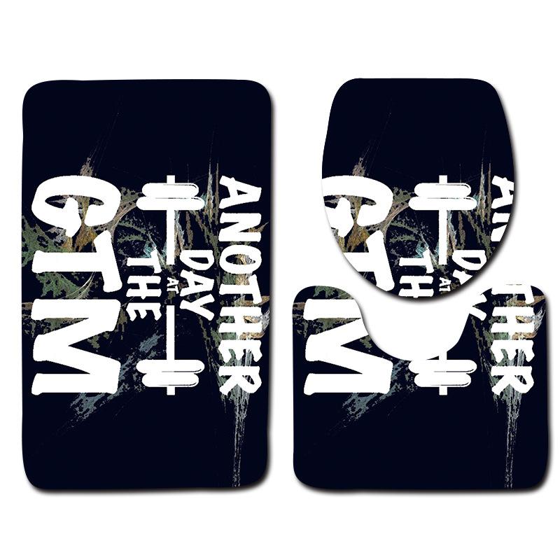 Bathroom Floor Mat Bathroom Mat Toilet Three-Piece Set