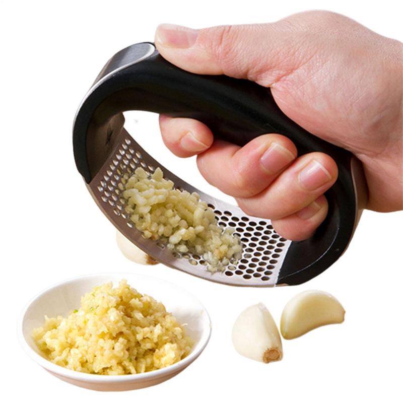 Stainless Steel Garlic Press Squeezer Garlic Press Crusher Manual Garlic Mincer Chopping Garlic Tool Professional Garlic Mincer