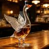 Duck Shape Whiskeys Decanter Bottle, Clear Glass Liquor Decanter for Home Bar Users, Hosts, Gatherings and Table Presentation