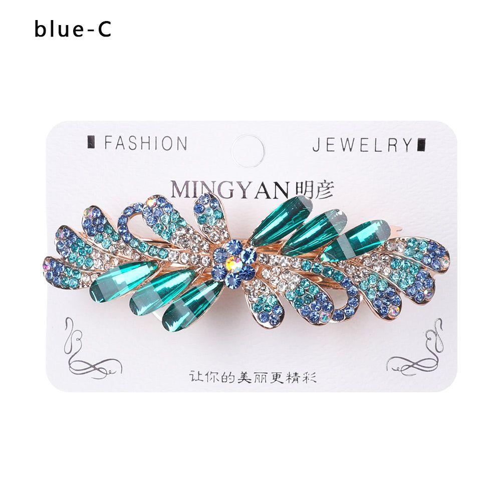 Аксессуары для головных уборов Диадема Цветочные заколки Держатель для конского хвоста Головной убор Кристаллическая заколка для волос