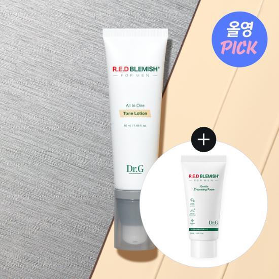 Dr.G Лосьон-оттенок для мужчин Red Blemish All-in-One Tone Lotion 50 мл Special (+Нежная пена 30мл)
