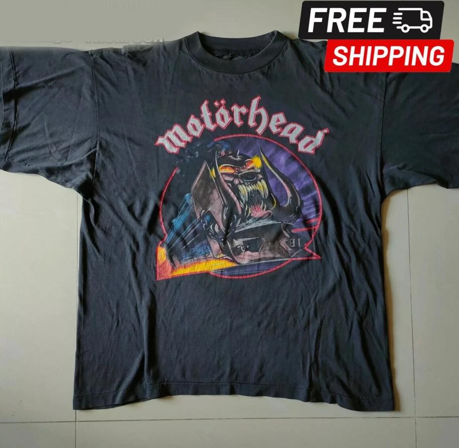 MOTORHEAD ORGASMATRON 80#039;s vintage Tshirt size S5XL Unisex T-Shirt