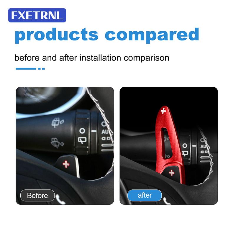 Для Alfa Romeo Giulietta 2011-2020 / Alfa MiTo 2010-2019 Автомобильный Руль Лепестки Переключения Передач DSG Удлинители Наклейки на Рычаг Переключения Передач Аксессуары