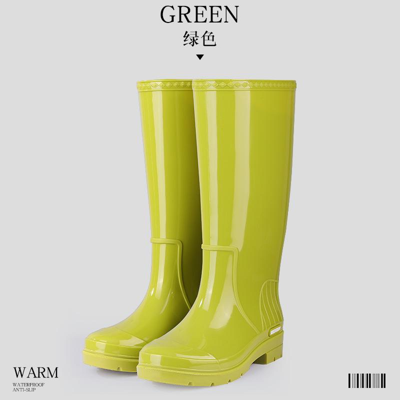 Взрослые дождевые ботинки женские высокие водные ботинки новые дождевые ботинки женские водные ботинки водонепроницаемые и нескользящие рабочие уличные износостойкие резиновые чехлы для обуви