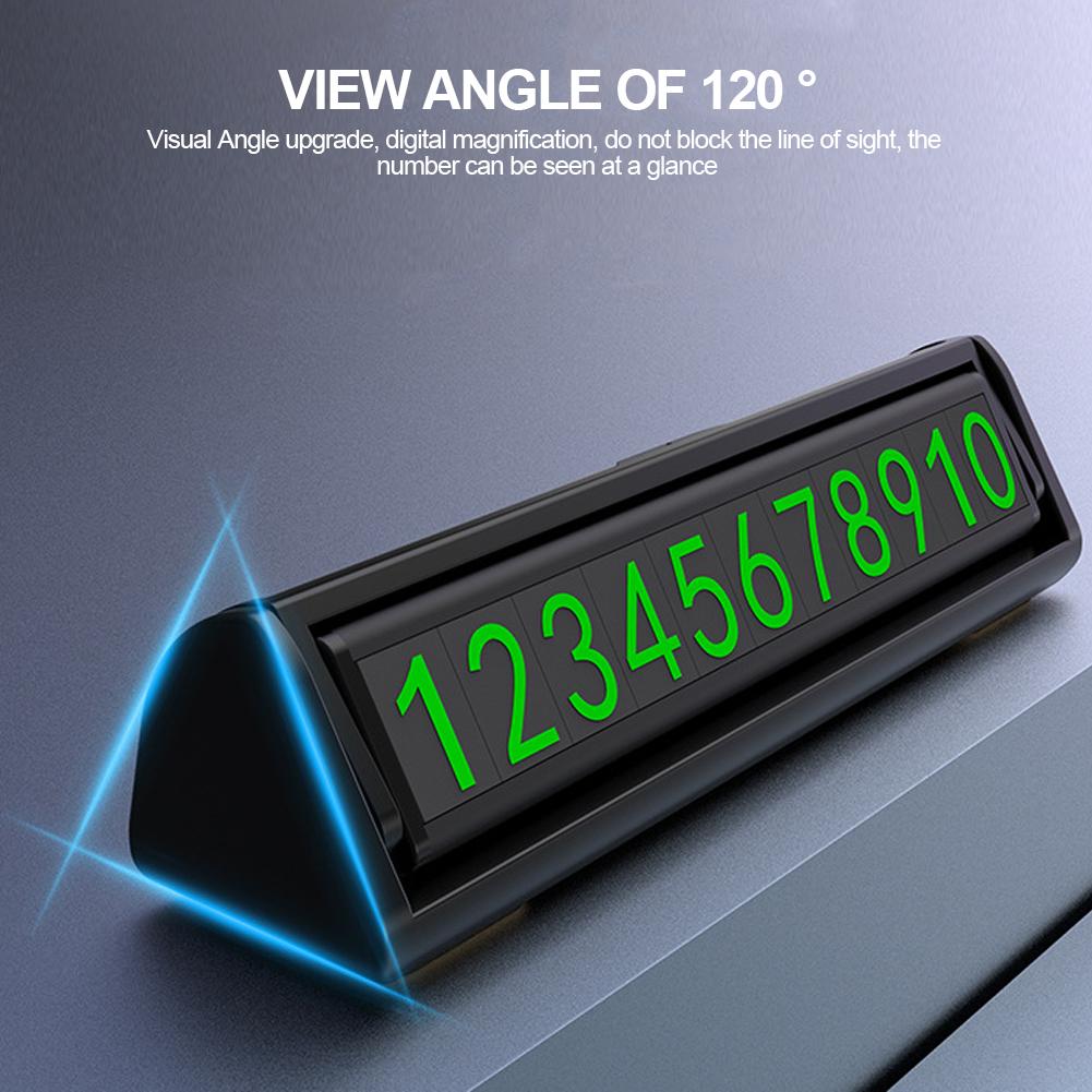 Универсальная литая карточка с номером телефона автомобиля, светящаяся карточка с указанием временной остановки, парковочная карточка, двухсторонние наклейки, аксессуары