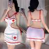 Sexy Nurse Uniform Set Erotic Underwear Temptation Nightclub Costume  Women Backless Dress Sexy Adult Outfits