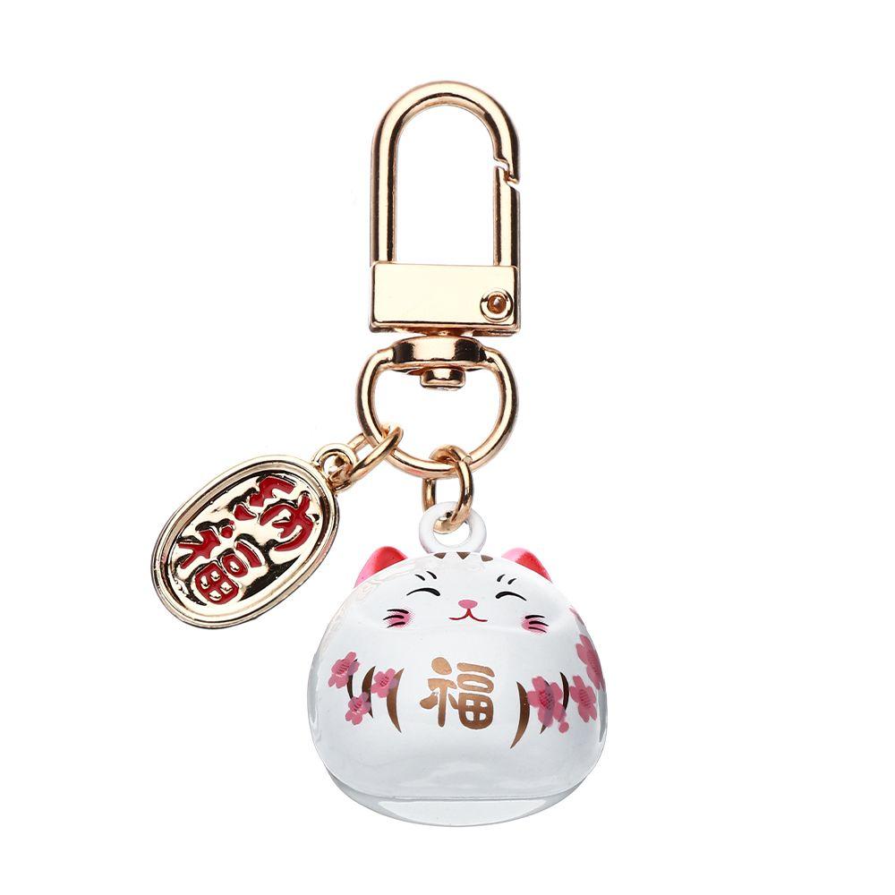 Woman Car Pendant Bag Charm Cute Key Chains Cartoon Keychain Lucky Cat Keychains Pendant Keyring