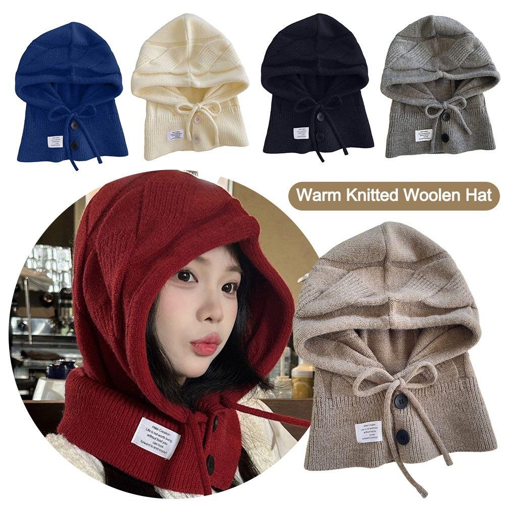 Дышащая шерстяная шапка Теплая вязаная шапка Повседневная барочная шапка