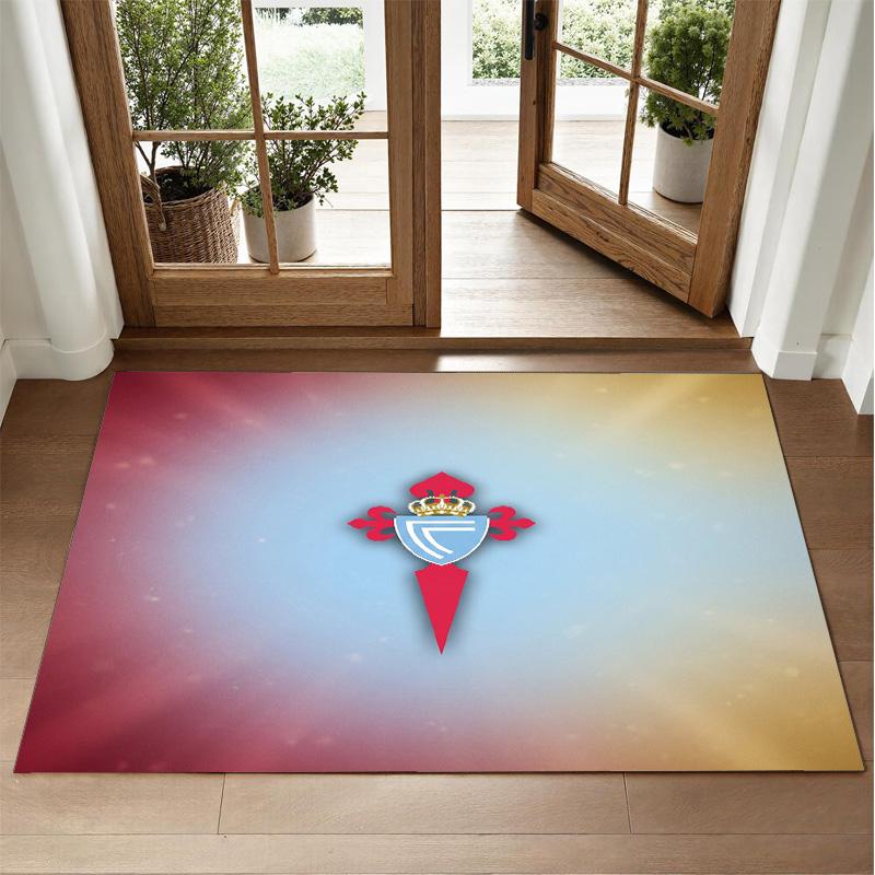 Celta Vigo FC Design Crystal Velvet Rug Soft Decorative Mat for Bedroom Entrance
