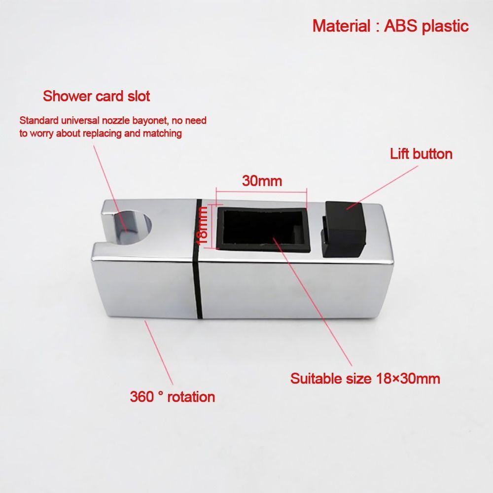 Вращающийся держатель насадки для душа, квадратная труба, кронштейн для рельса, аксессуары для ванной