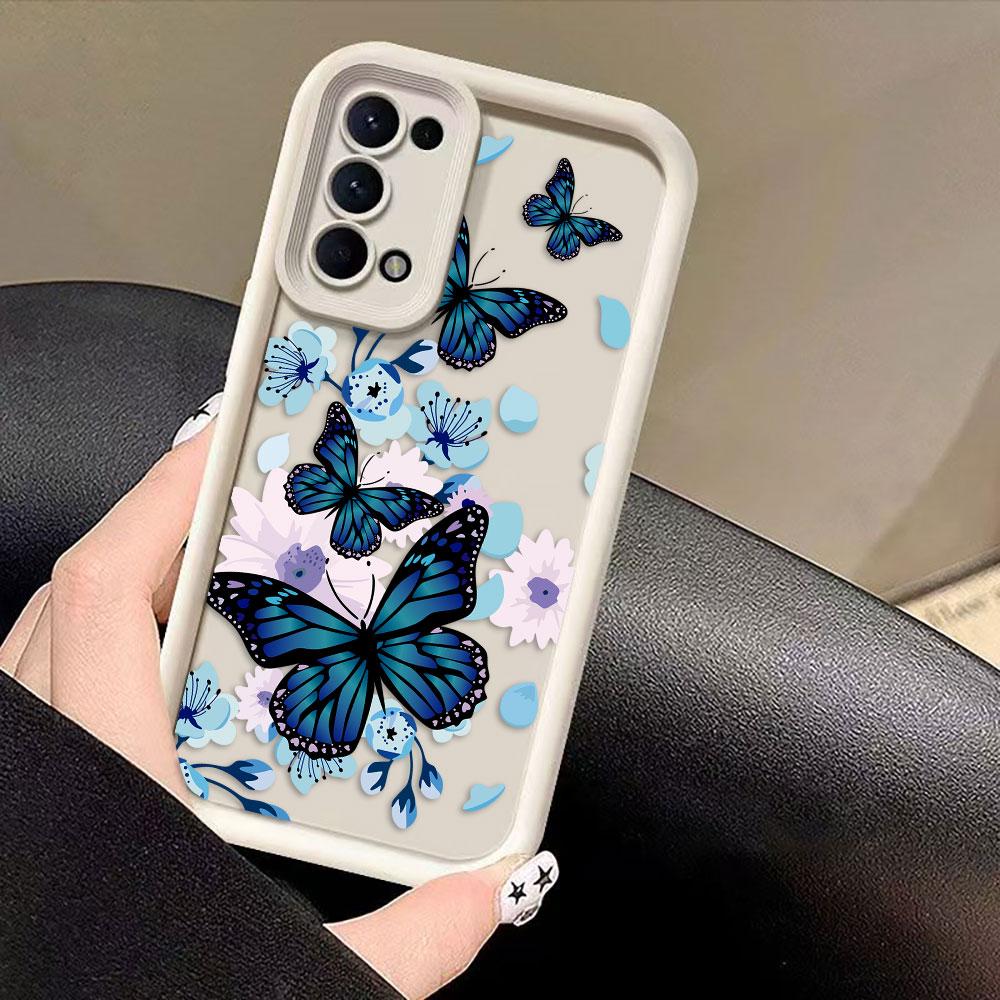 Pretty Purple Butterfly Phone Case For VIVO Y400 Y03 Y17S Y19S Y20 Y21 Y22S Y28 Y35 Y36 Y38 Y39 Y50 Y51 Y72 Y75 Y93 Y100 Cover