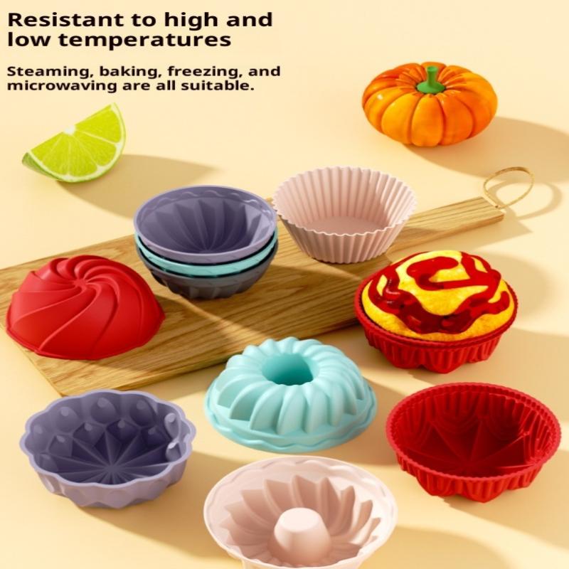 6 Inch Charlotte Cake Pan Silicone Cheesecake Nonstick Round Silicone Baking Mold Cake Molds For Strawberry Shortcake Tart Pie