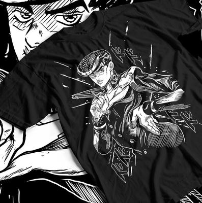 Футболка Джоске Кира JoJo's Bizarre Футболка Аниме Каваи Манга Графическая футболка Все размеры