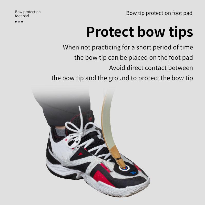 Archery Recurve Bow and Arrow Equipment Longbow Protection Tool Shoes Attached Rest Pad Rubber Bow Tip Protective Pad 5